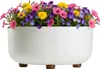 HowHomely | Pflanzkübel - Blumentopf - creme - 14 x 29 cm - Produktbild-Vorschau 1