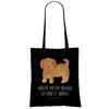 Mr. & Mrs. Panda Tote Bag Hund Flauschig - Schwarz - Produktbild-Vorschau 2