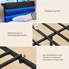 AODEMOKO Bett 140X190cm mit LED Beleuchtung, Metallbett mit Produktbild-Vorschau 3
