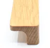Möbelgriff BA 256mm Griffleiste Eiche natur massiv Griffe Produktbild-Vorschau 2