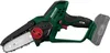 A cordless chainsaw with a battery pack attached, shown against a white background. Produktbild-Vorschau