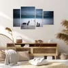 Bild auf Leinwand - Leinwandbild - 4 Teile - Wellenbrecher Produktbild-Vorschau 7