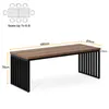 A diagram showing seating arrangement for a table and a 3D render of a table with dimensions. Produktbild-Vorschau