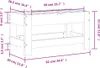 vidaXL Záhradná stolička 62x30x32 cm impregnované Náhľad obrázku produktu 7