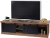 Rack TV HWC-K75, Table de télévision, portes coulissantes, Voir les images du produit 3