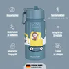 Trinkflasche Kinder Edelstahl mit Strohhalm, Thermosflasche Produktbild-Vorschau 3