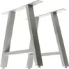 Wiltec set di 2 gambe per tavolo in acciaio 70x72cm grigio Anteprima dell’immagine prodotto 1