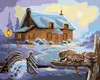 Zuty - Malen nach Zahlen - WASCHBÄR UND HAUS IM WINTER (D. Produktbild-Vorschau 1