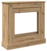 vidaXL Cornice per caminetto Artisan rovere 90x30x90 cm Anteprima dell’immagine prodotto 1