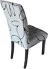 A single chair with a patterned fabric cover. Produktbild-Vorschau