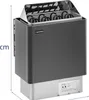 Elektrischer Saunaofen 5-9 m3 bis 110 °C 400 V 6 kW Schwarz Produktbild-Vorschau 9