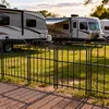 LZQ Teichzaun Gartenzaun Komplettset Metall 25 Produktbild-Vorschau 12