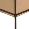 vidaXL Pavilion Partyzelt Überdachung 3x3 m Stahl Beige Produktbild-Vorschau 2