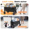 SUNULA Bollerwagen Faltbar mit Erweiterbarer Heckklappe – Produktbild-Vorschau 5