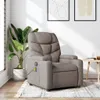 masážne kreslo vidaXL Taupe Fabric Náhľad obrázku produktu 2