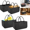 XINZI 4 Stück Filztaschen Kaminholztasche Filz, Faltbar Produktbild-Vorschau 1