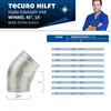 tecuro Kurzer Winkel 45° Edelstahl V4A (AISI 316), IG x IG Produktbild-Vorschau 5