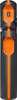 A close-up, top-down view of a black and orange car battery jump starter. Náhled obrázku produktu