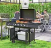 Outsunny Gasgrill 15,2 KW Grillwagen inkl 5 Produktbild-Vorschau 2
