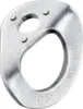 A close-up, isolated shot of a metal climbing anchor. Produktbild-Vorschau