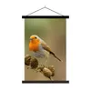 MuchoWow® Textilposter Vogel - Rotkehlchen - Tannenzapfen - Produktbild-Vorschau 1