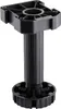 A single black adjustable cabinet leg is shown against a white background. Produktbild-Vorschau