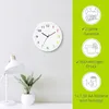 ARTland Glas Wanduhr Quarzuhr - 12 Ziffern / schwarzer Produktbild-Vorschau 4