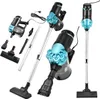 A collage of a cordless vacuum cleaner and its accessories, displayed against a white background. Podgląd zdjęcia produktu