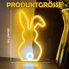 LED Hasen Lampe, Niedliches Kaninchen Neon Lichtschild, Produktbild-Vorschau 2