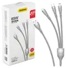 Dudao 3W1 Cavo Usb - Lightning / Microusb / Usb Tipo C 65W Anteprima dell’immagine prodotto 1