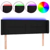 LED Kopfteil Schwarz 147x16x78/88 cm Stoff Produktbild-Vorschau 2