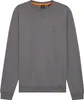 BOSS Orange Pullover grau Rundhals Baumwolle Produktbild-Vorschau 1