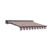 A striped awning is displayed against a white background. Produktbild-Vorschau