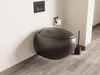 Wand-WC aus Keramik - Schwarz matt - HURO II Produktbild-Vorschau 2