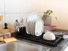 Geschirrabtropfgestell schwarz mit Auffangschale Produktbild-Vorschau 2