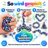 500+ Magnetische Fidget Steine mit Metallbox – Magnetspiel Produktbild-Vorschau 2
