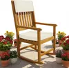 CASARIA® Schaukelstuhl Gartenstuhl Holz Creme 160kg Produktbild-Vorschau 8