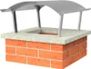 A chimney cap on top of a brick chimney. Náhľad obrázku produktu