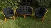Kissen für ein Rattan-Gartensofa, Schwarz,  Kissen für die Produktbild-Vorschau 3