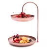 Obstteller Etagere Metall Obstkorb 2 Etagen Obstschale Produktbild-Vorschau 3