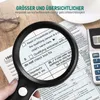 Beleuchtete Leselupe, 10-fache Vergrößerung, beleuchtete Produktbild-Vorschau 3