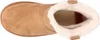 A top-down view of a brown, fur-lined boot. Voir les images du produit