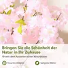 COSTWAY 2er Set Kunstbaum mit Blüten 150cm, Kunstpflanze im Produktbild-Vorschau 4