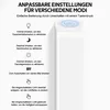 An image showing a white LED light and instructions on how to operate it. Produktbild-Vorschau