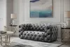 Sofaset Designersofa NATALIE 3-2-1 in Stoff Riviera Steel Produktbild-Vorschau 3