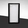 The back of a black outdoor wall light is shown against a gradient background. Produktbild-Vorschau