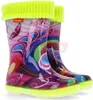 DEMAR Kinder Gummistiefel Gefüttert Regenstiefel mit Produktbild-Vorschau 2