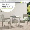A patio set with two chairs and a table is shown outdoors. Produktbild-Vorschau
