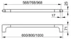 Keuco 11501011000 Badetuchhalter Edition 400-1000 mm, Produktbild-Vorschau 2