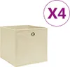 vidaXL Scatole portaoggetti 4 pz. Tessuto non tessuto Anteprima dell’immagine prodotto 5